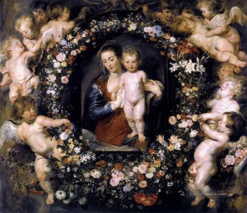  blume - Madonna in Blumenkranz Barock Peter Paul Rubens